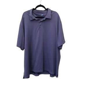 Roundtree & York Purple Performance Polo Shirt size 4XB